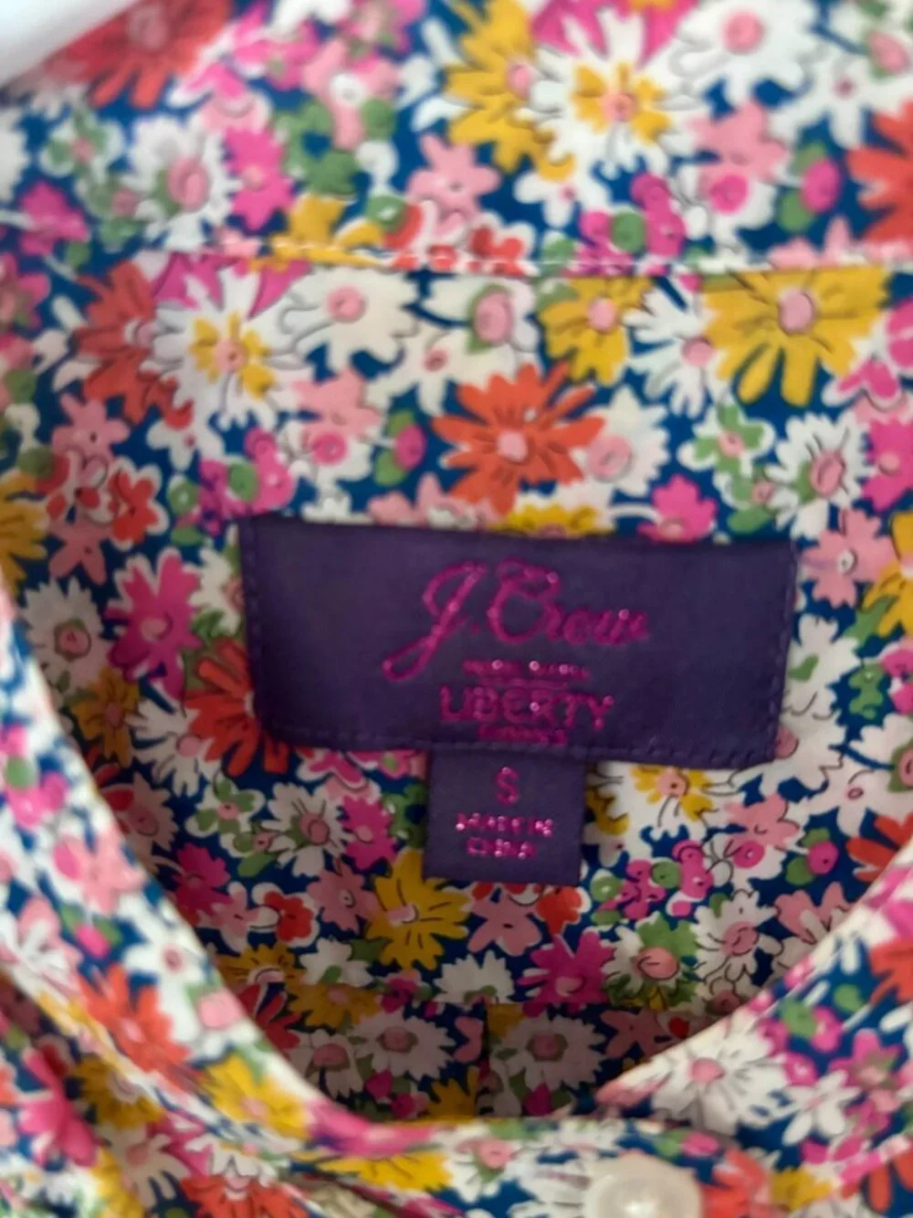 J. Crew Liberty Floral Button Up EUC - Small